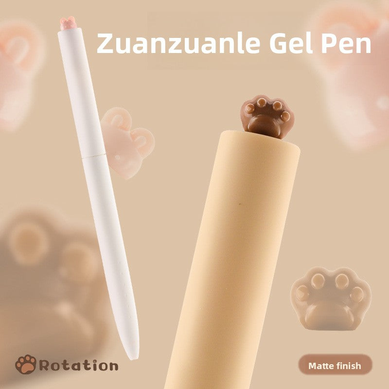 Cat Paw Rotating Quick-Dry Gel Pen 0.5mm