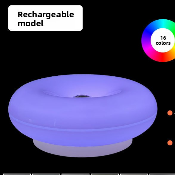 Rechargeable Donut Wall Lamp with Touch Control