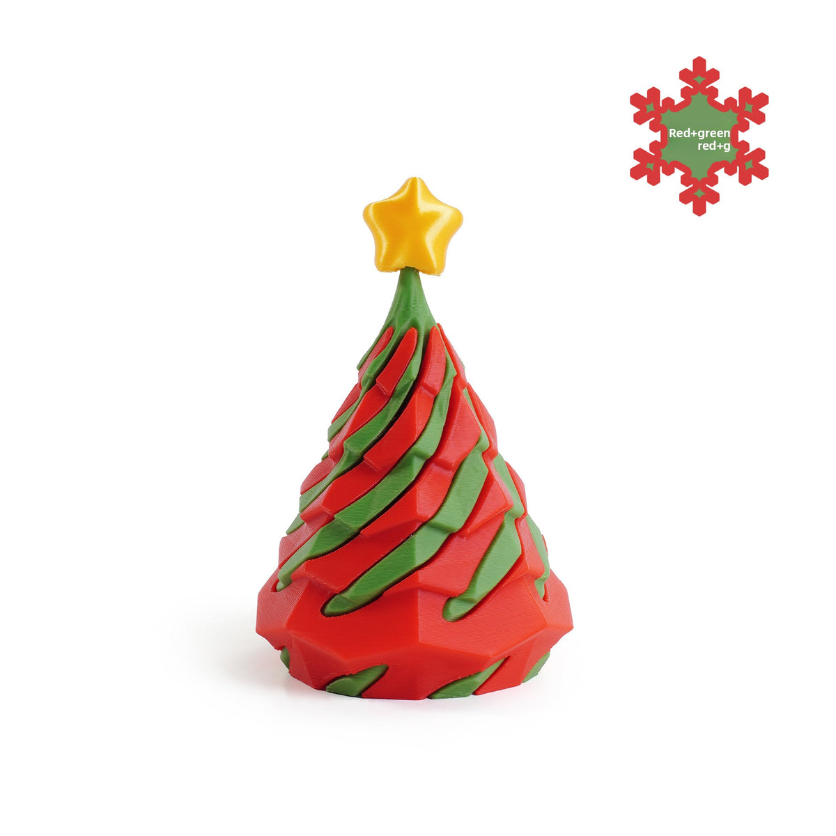3D Printed Christmas Tree Push Pop Toy