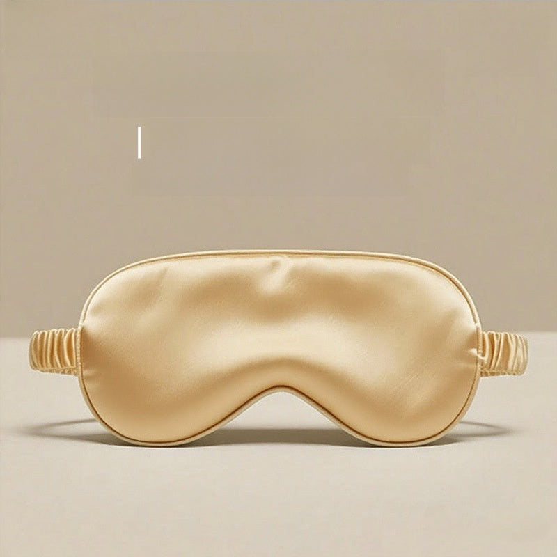 100% Mulberry Silk Sleep Mask, Double-Sided, 99.6% Light Blocking, Breathable Eye Mask for Sleeping with No-Pressure Fit