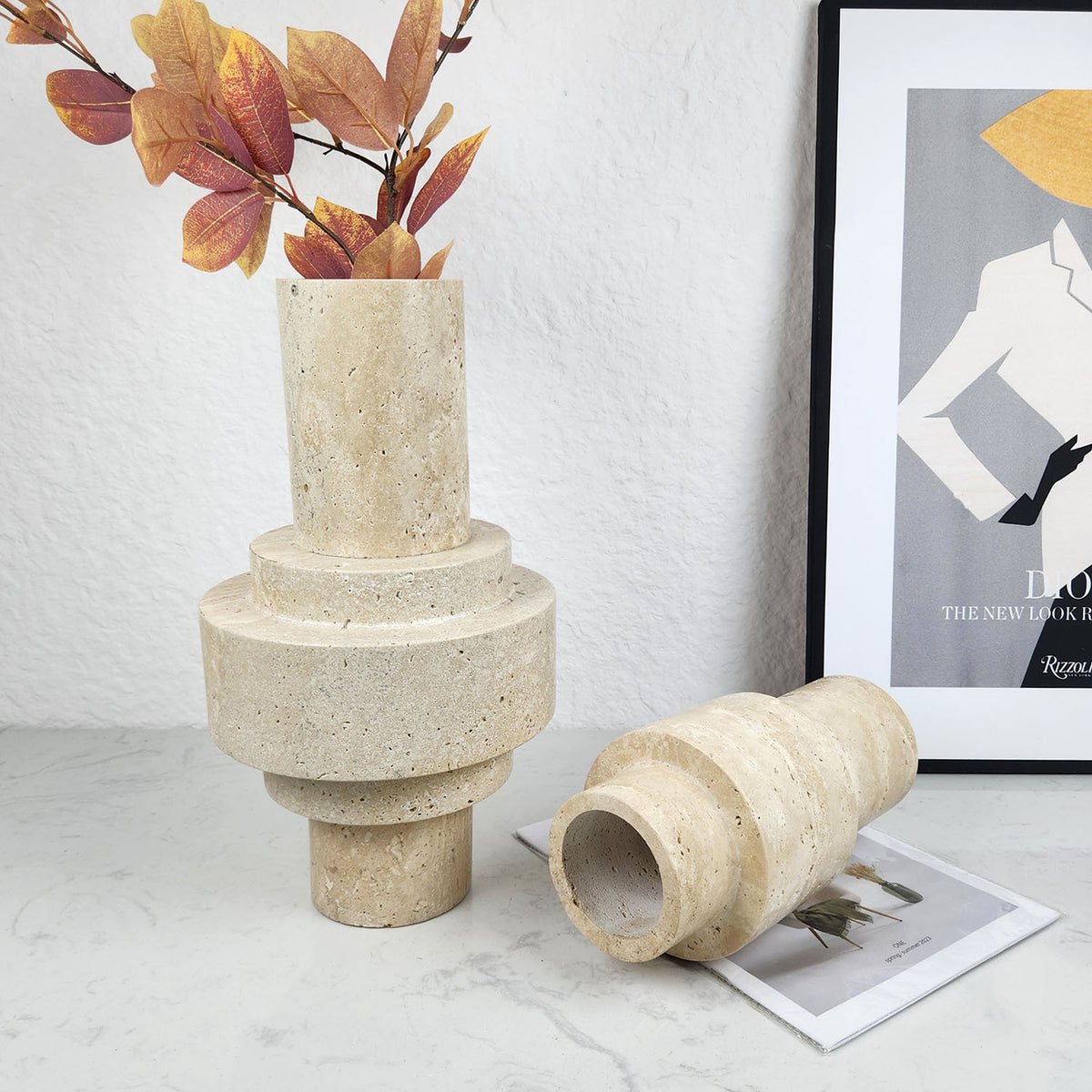 Modern Minimalist Stone Flower Vase