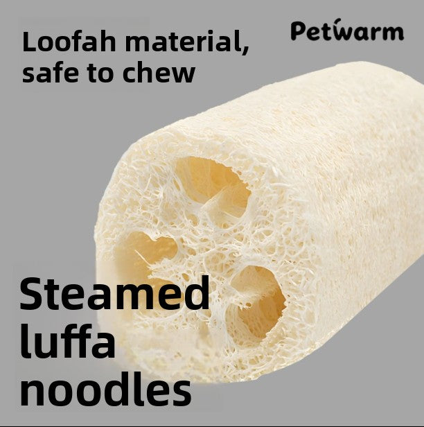 Loofah Cat Toy Great for Teeth Cleaning and Relieving Boredom