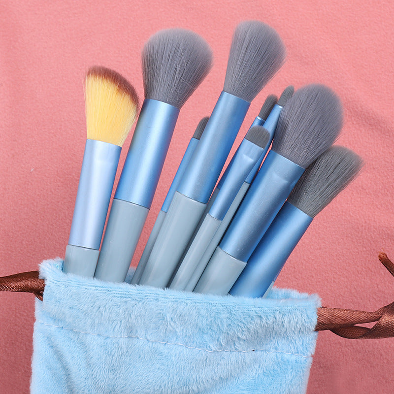 13-Piece Makeup Brush Set with Cloth Bag