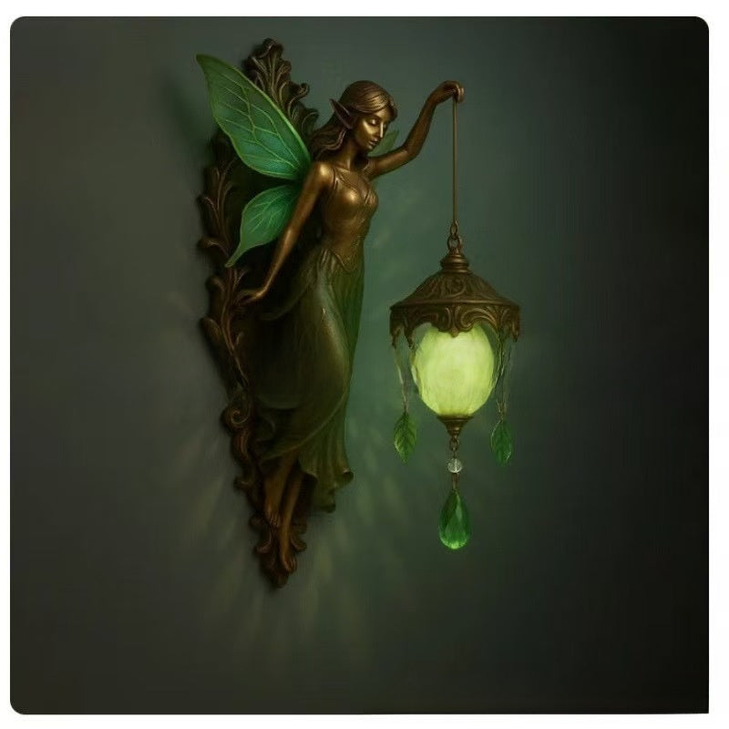 Mermaid Art Resin Wall Lamp