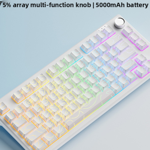 Compact mechanical tactile wired keyboard