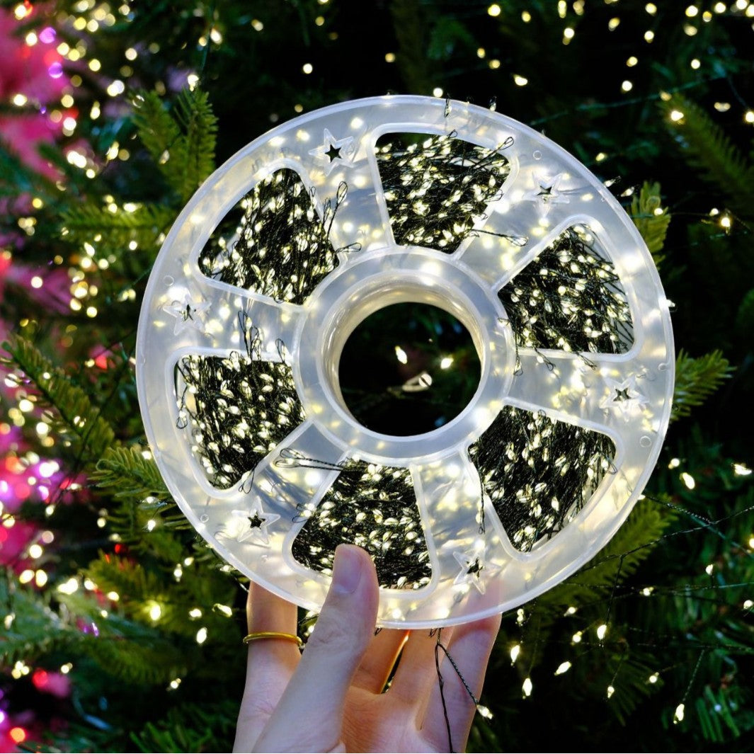 LED Christmas green string firecracker lights