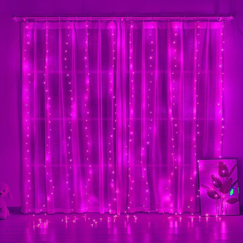 LED copper wire curtain lamp Christmas