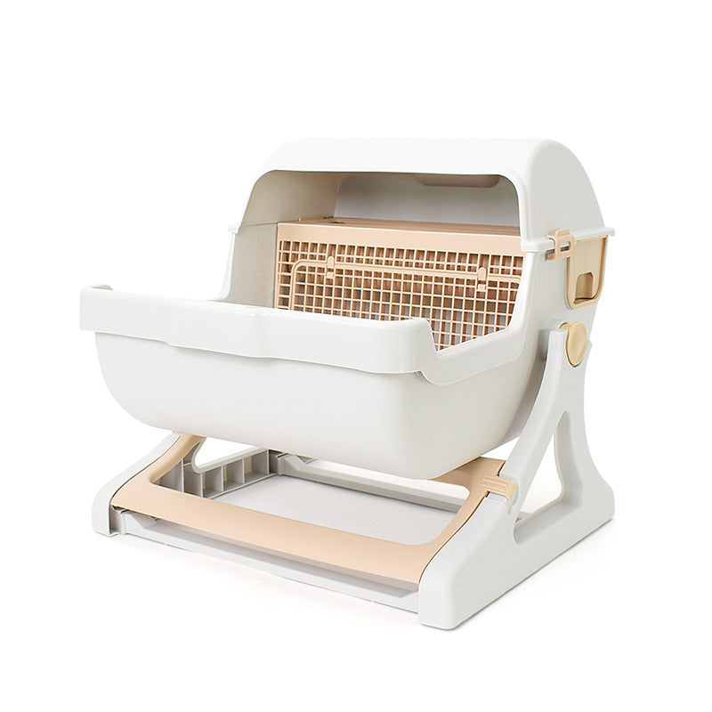Semi-Automatic Cat Litter Box