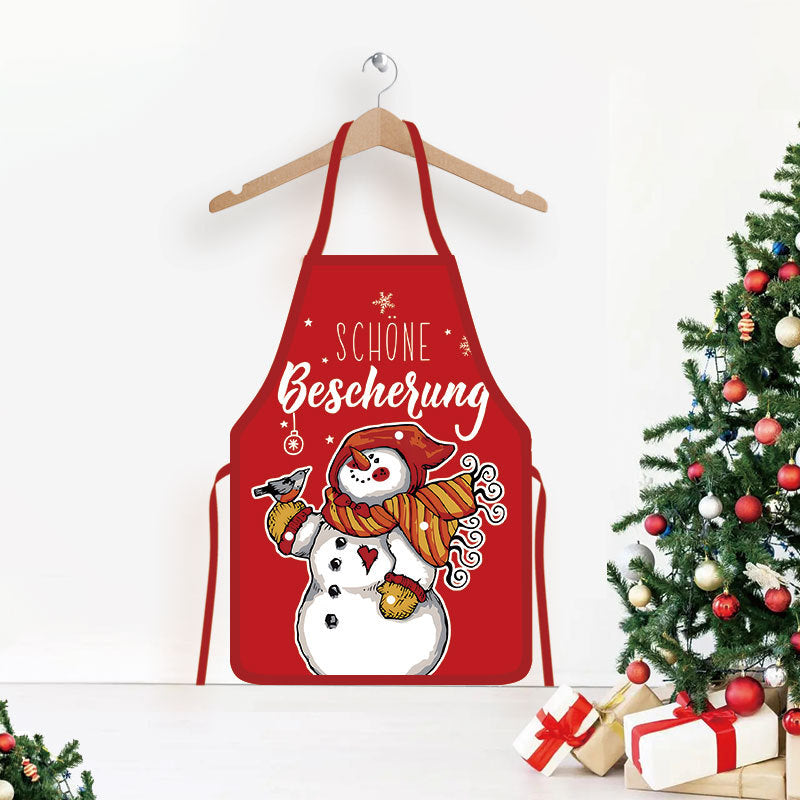 Christmas Printed Apron for Home and Party