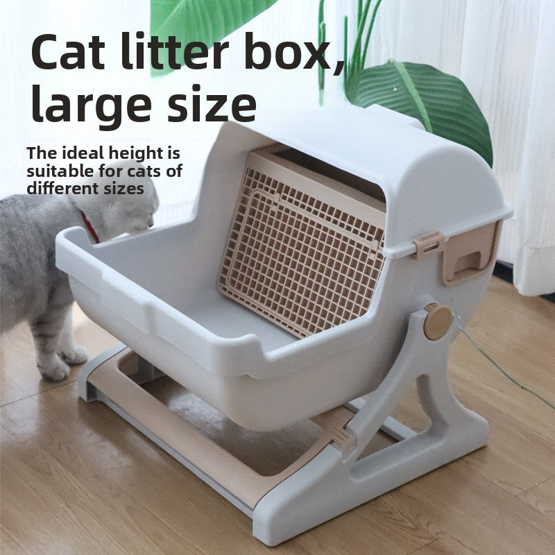 Semi-Automatic Cat Litter Box