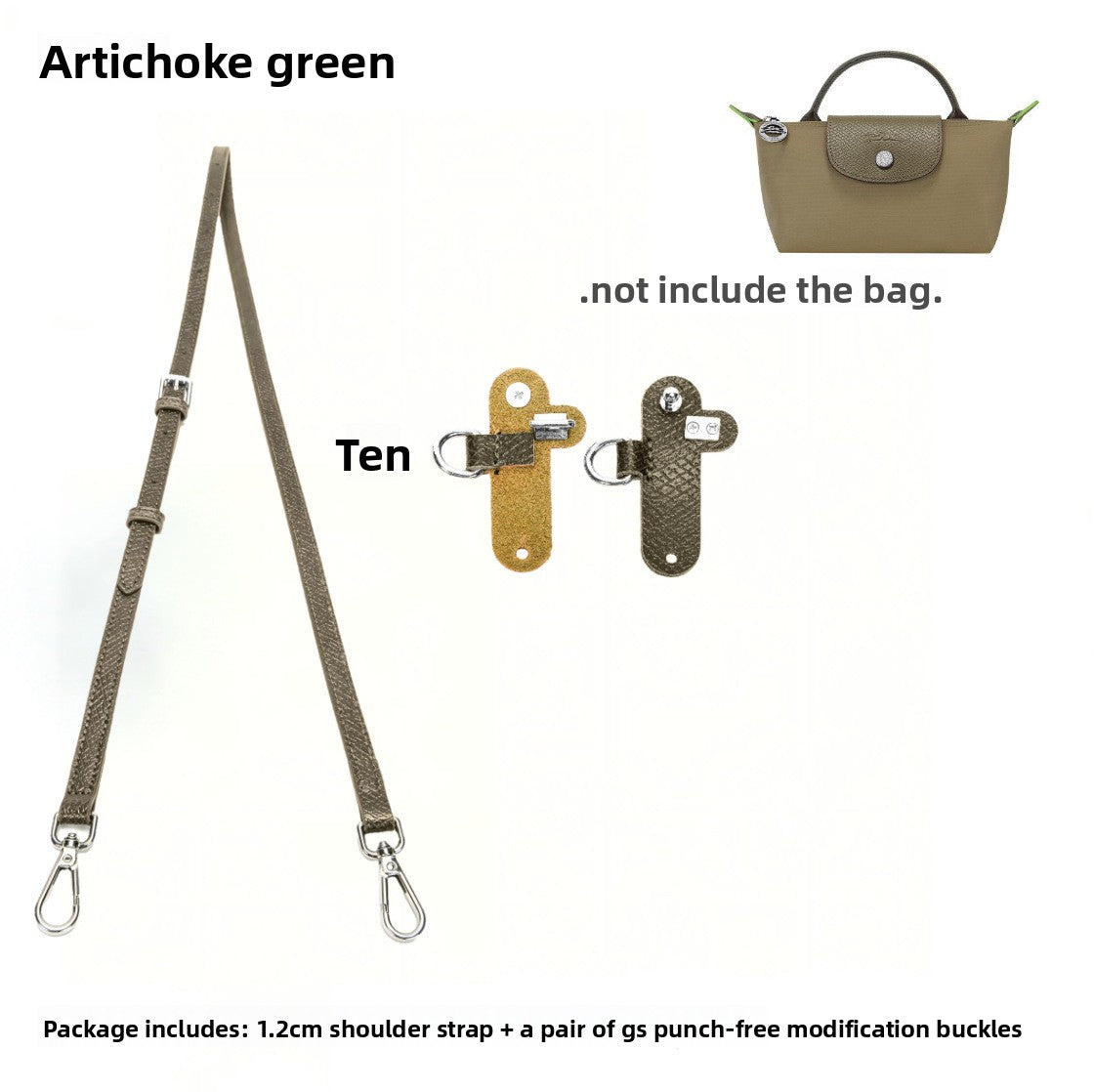 Adjustable No-Drill Shoulder Strap for Tote Bags