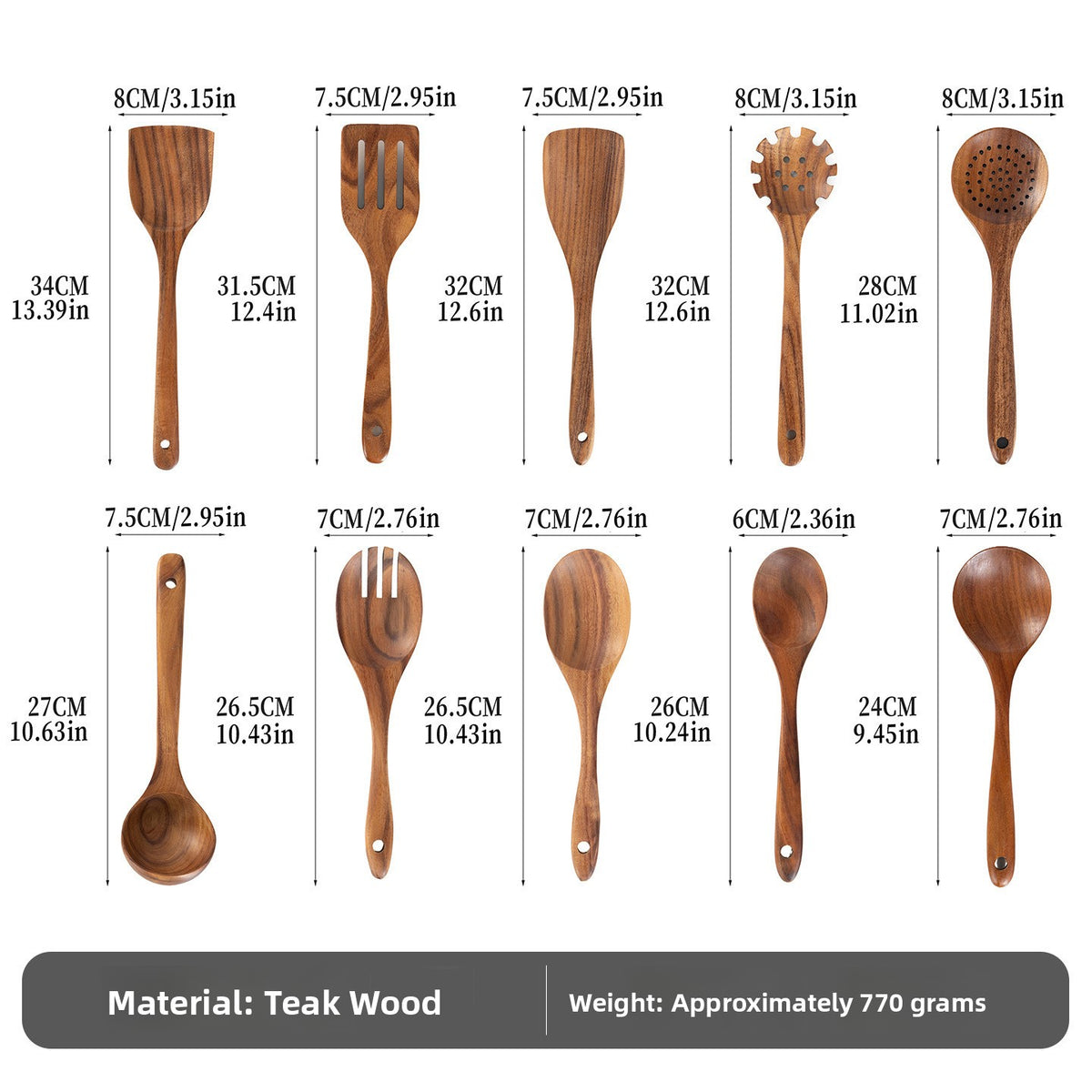 Wooden Rice Ladle Spoon