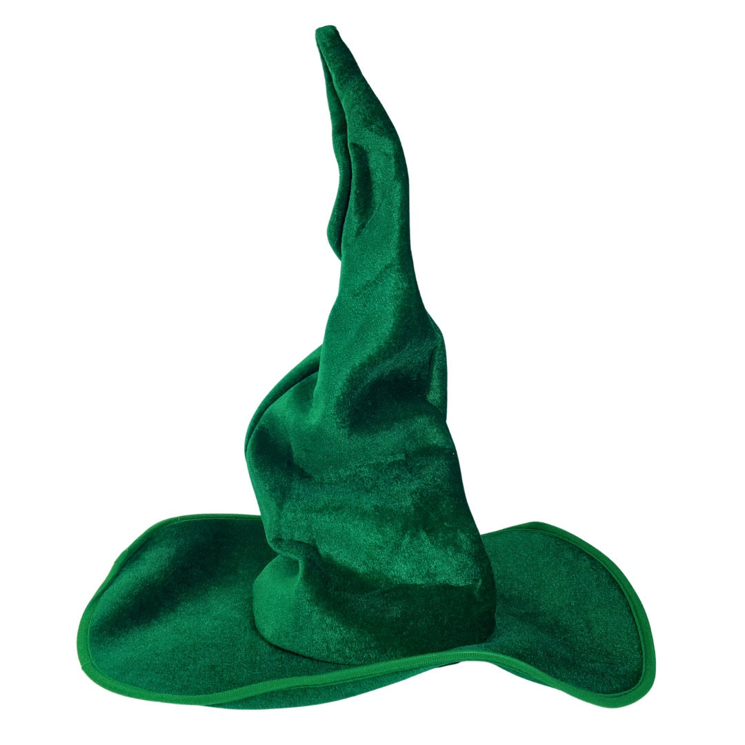 Velvet Witch Hat with Decorations for Halloween Party Costume Accessory