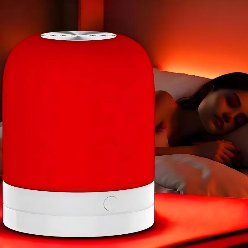 Portable LED bedside ambiance lamp