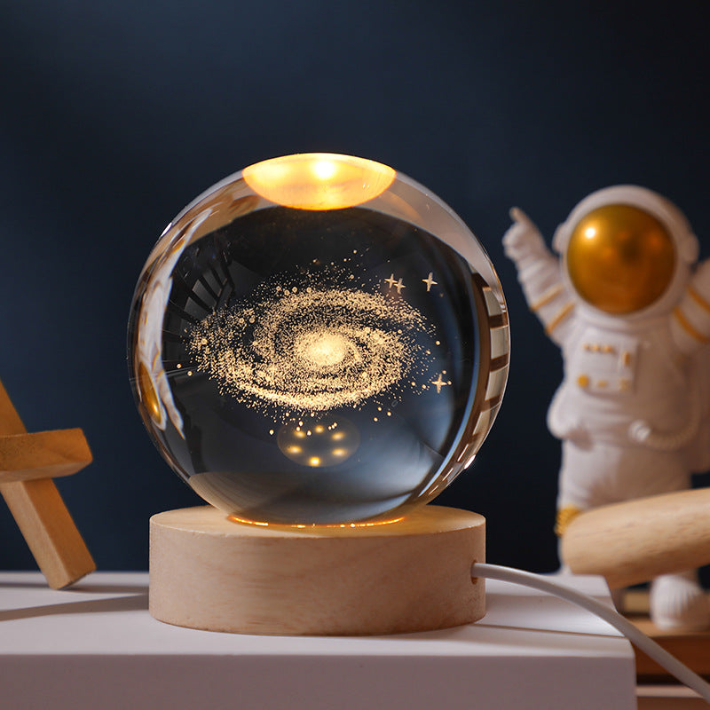 Galaxy Crystal Ball night light