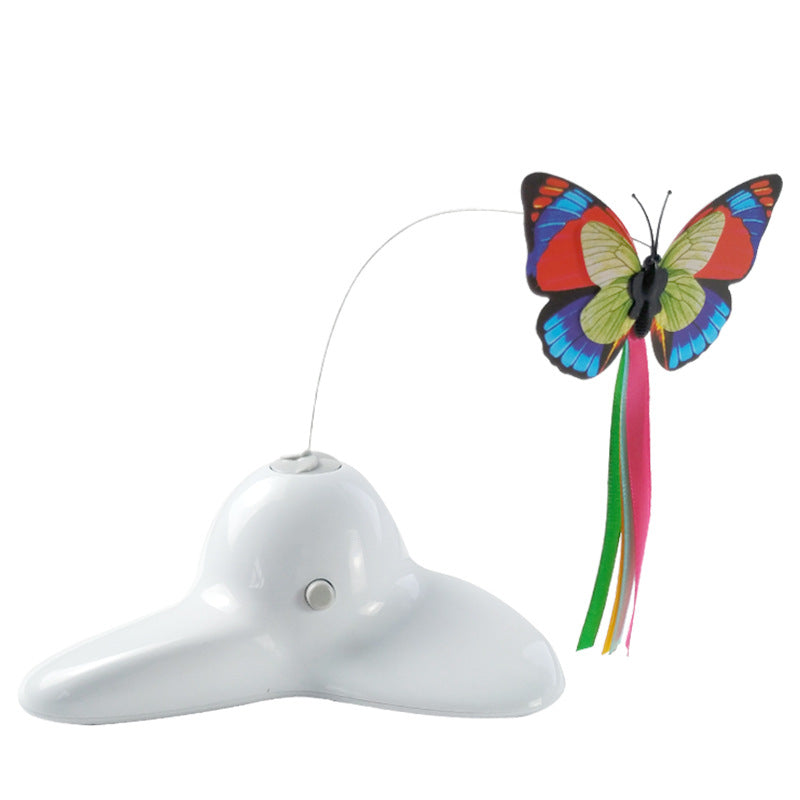 Electric Interactive Cat Toy with Fluttering Butterfly
