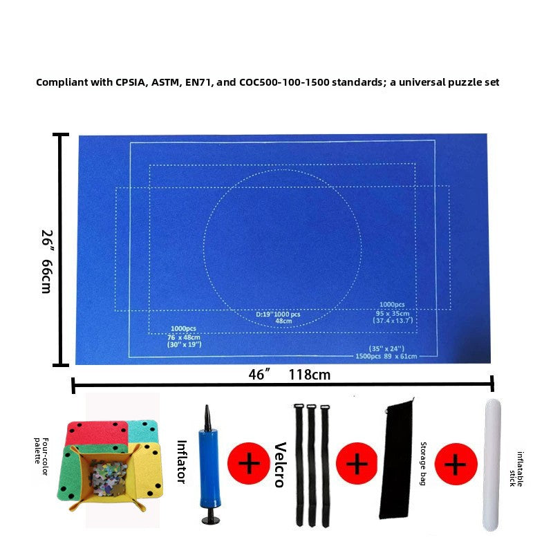 Jigsaw storage blanket jigsaw mat