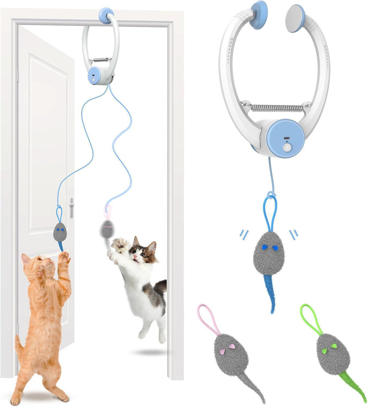 Automatic Bouncing Cat Teaser Wand