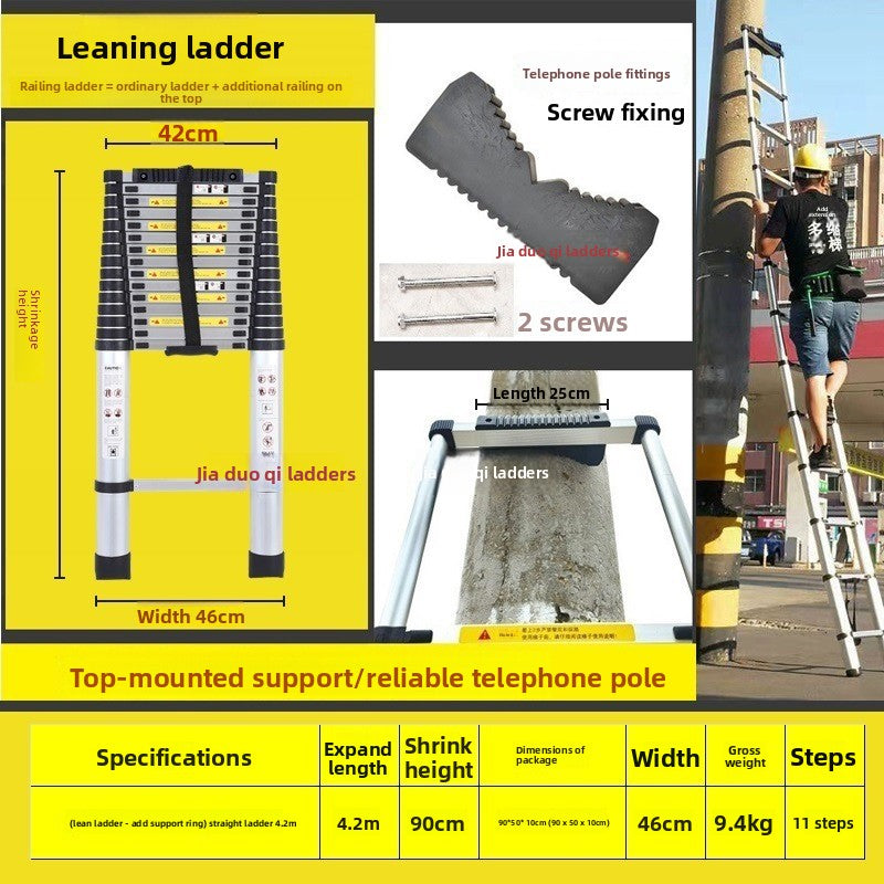 Aluminum Telescopic Folding Ladder