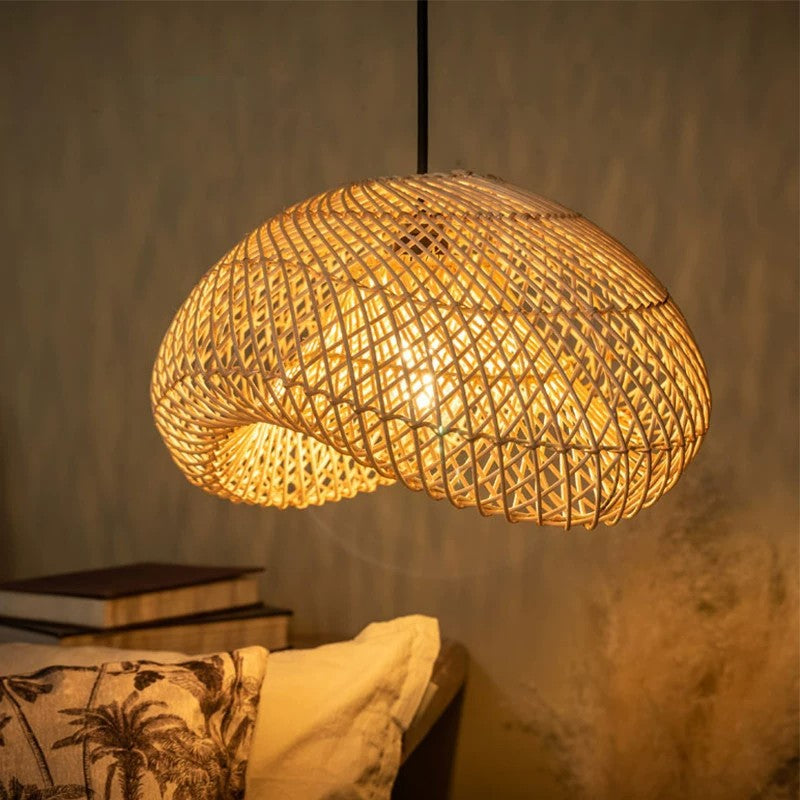 Handwoven Bamboo Pendant Light