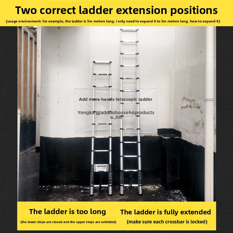 Aluminum Telescopic Folding Ladder