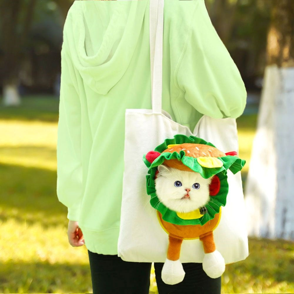 Portable Pet Travel Carrier Bag with Head Opening