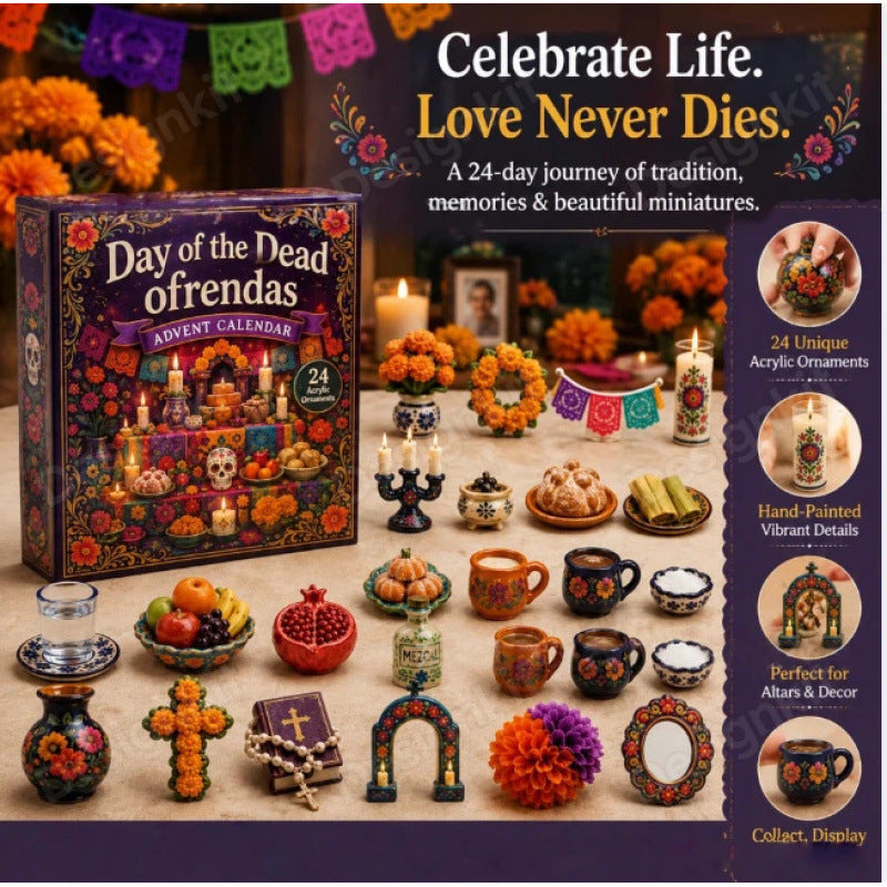 Christmas Countdown Calendar Blind Box Decoration Set