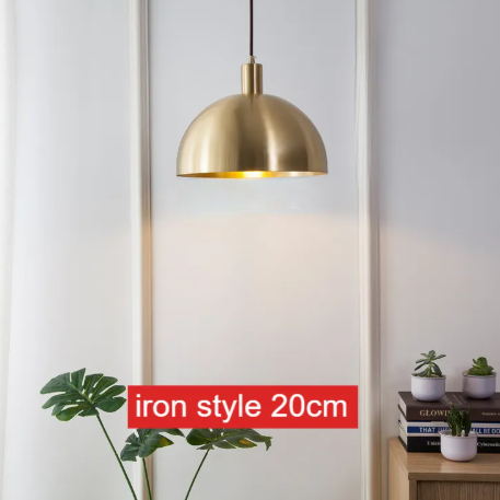 Nordic Solid Brass Cone Pendant Light