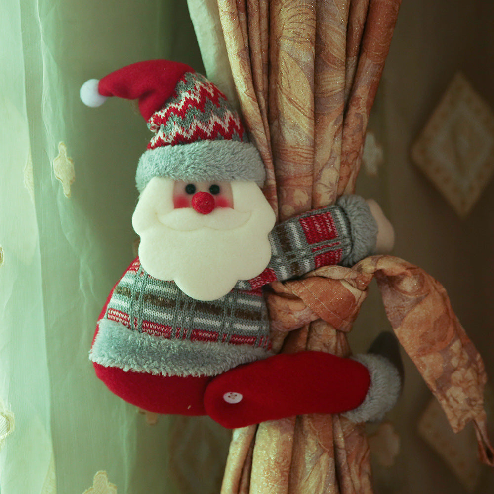 Christmas Curtain Decoration Buckle Cartoon Doll Clip