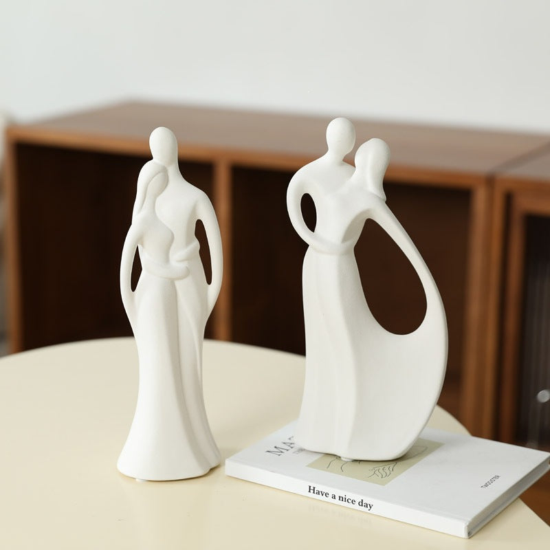 Ceramic Couple Figurines Home Decor