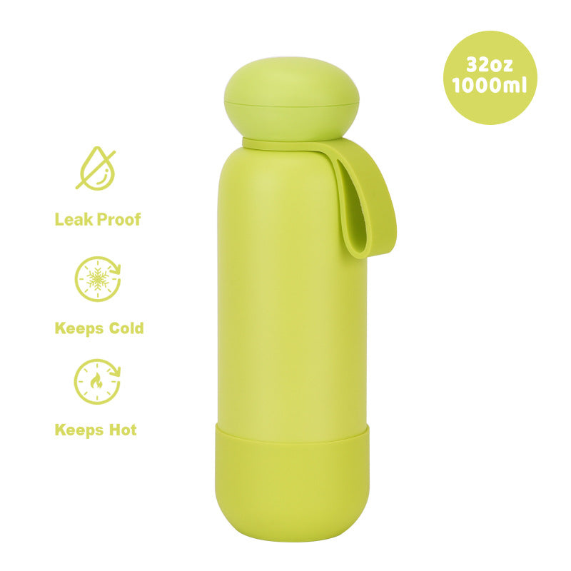 Large-capacity sports water bottle