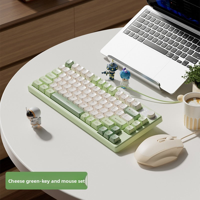 Mechanical Feel Silent Keyboard and Mouse Combo