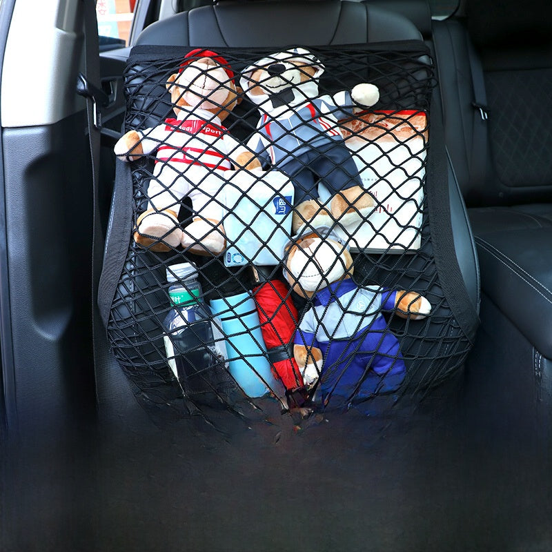 Adjustable Car Trunk Organizer Mesh Storage Bag