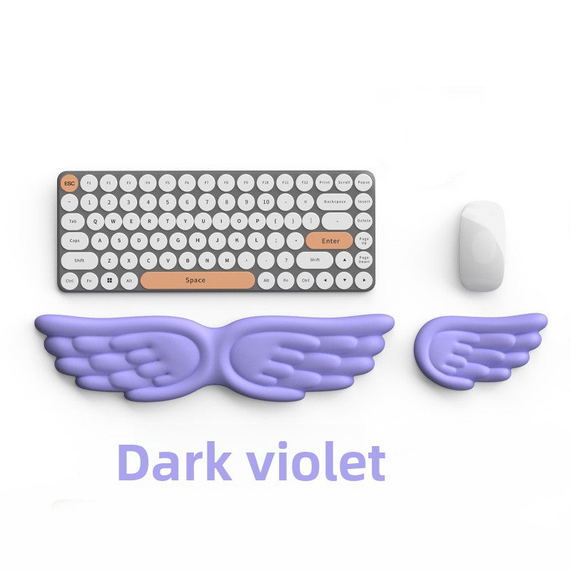 Creative Angel Wings Silicone Keyboard Wrist Rest Ergonomic Office Non-Slip Wrist Support