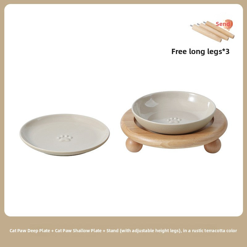 Ceramic Silicone Mat Non-Slip Cat Dog Feeding Bowl