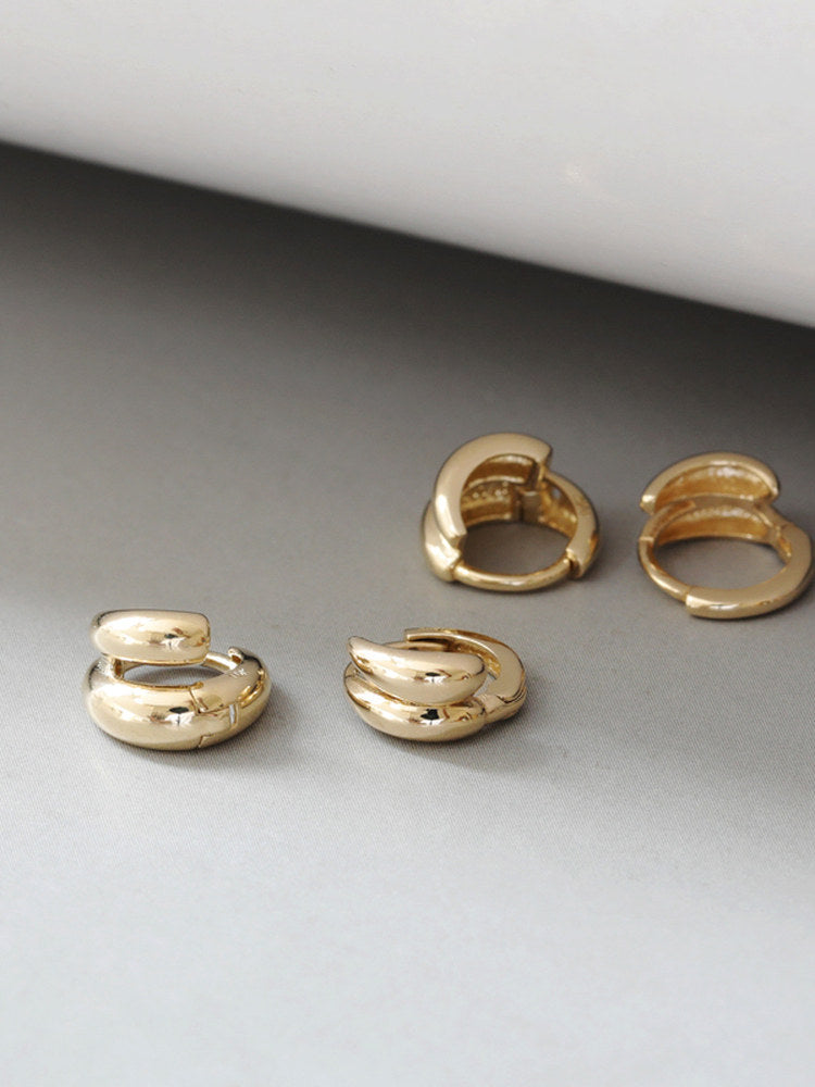 10K Gold Teardrop Ear Cuff