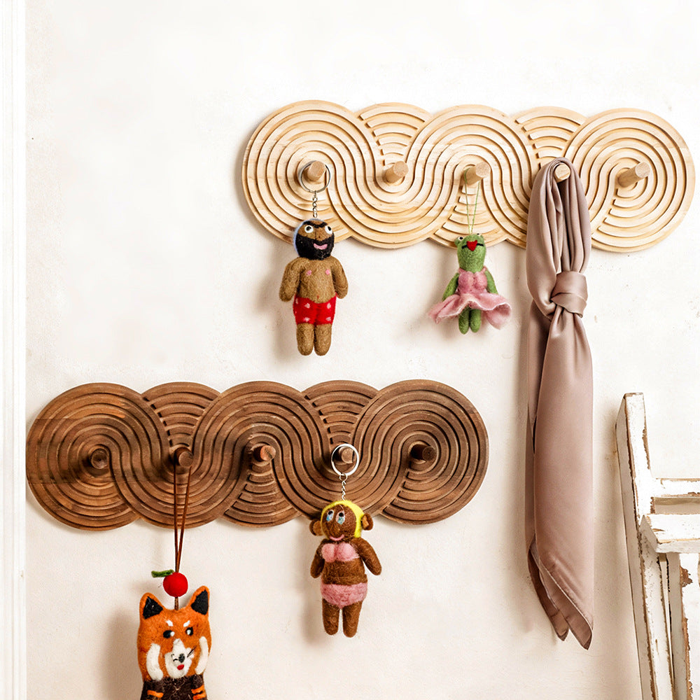 Bohemian Spiral Wood Wall Hanging Decor