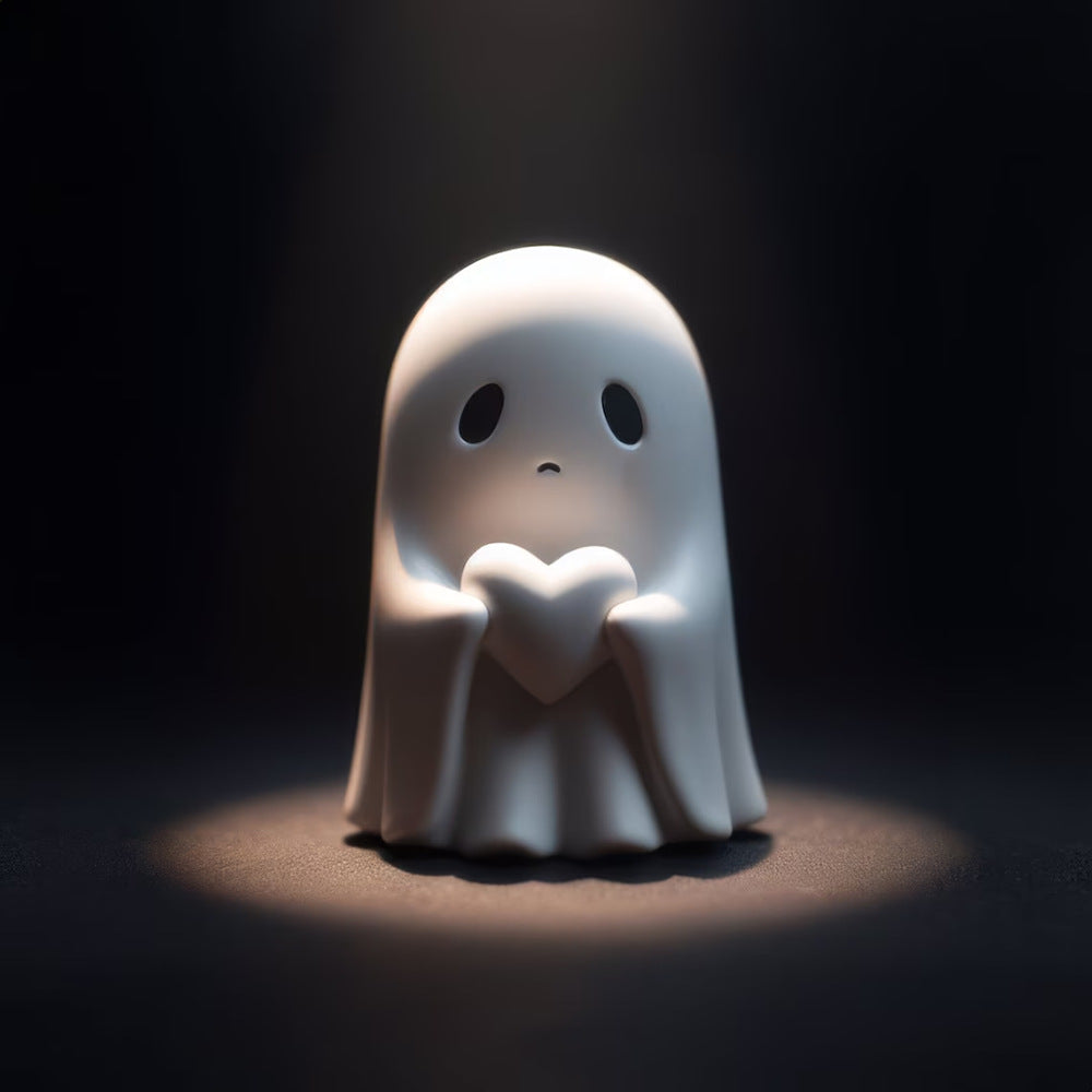 Halloween Cute White Ghost Resin Ornament Party Decoration
