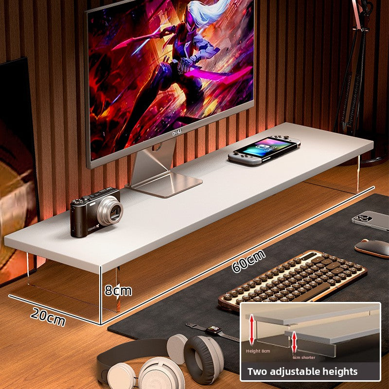 Adjustable Monitor Stand Riser with Storage Shelf