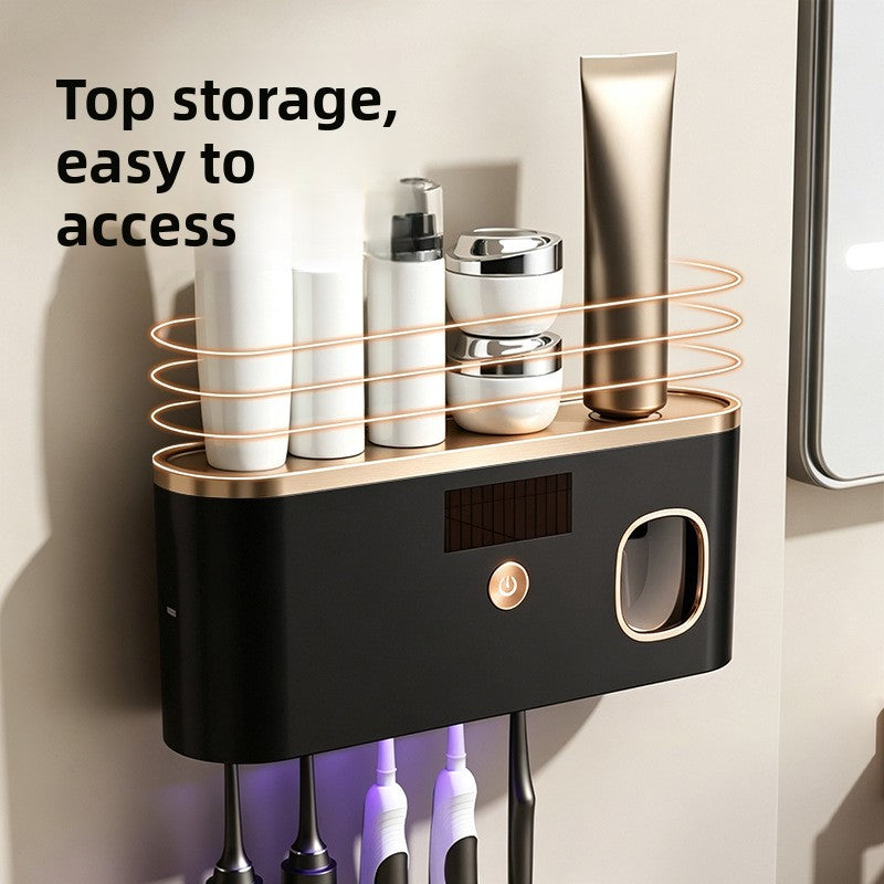 UV Sterilizing Toothbrush Holder with Suction Cup