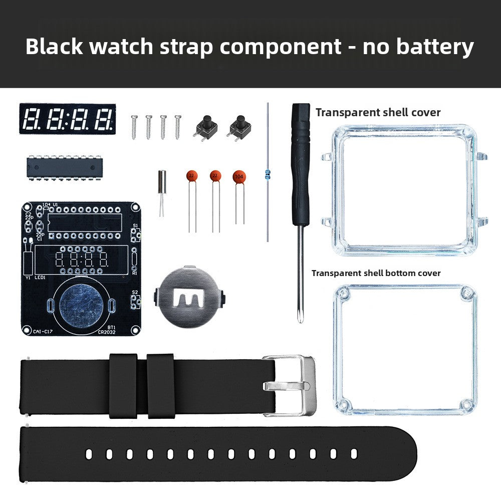 DIY LED Digital Watch Assembly Kit