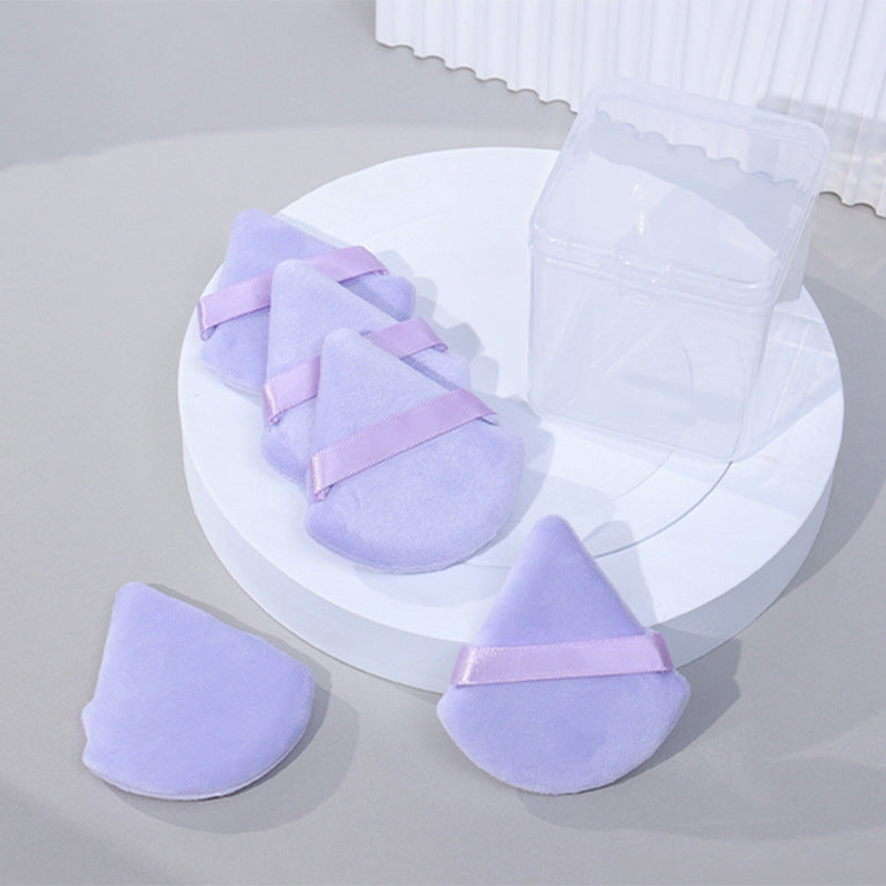 Triangle Fan-Shaped Wet and Dry Makeup Powder Puff
