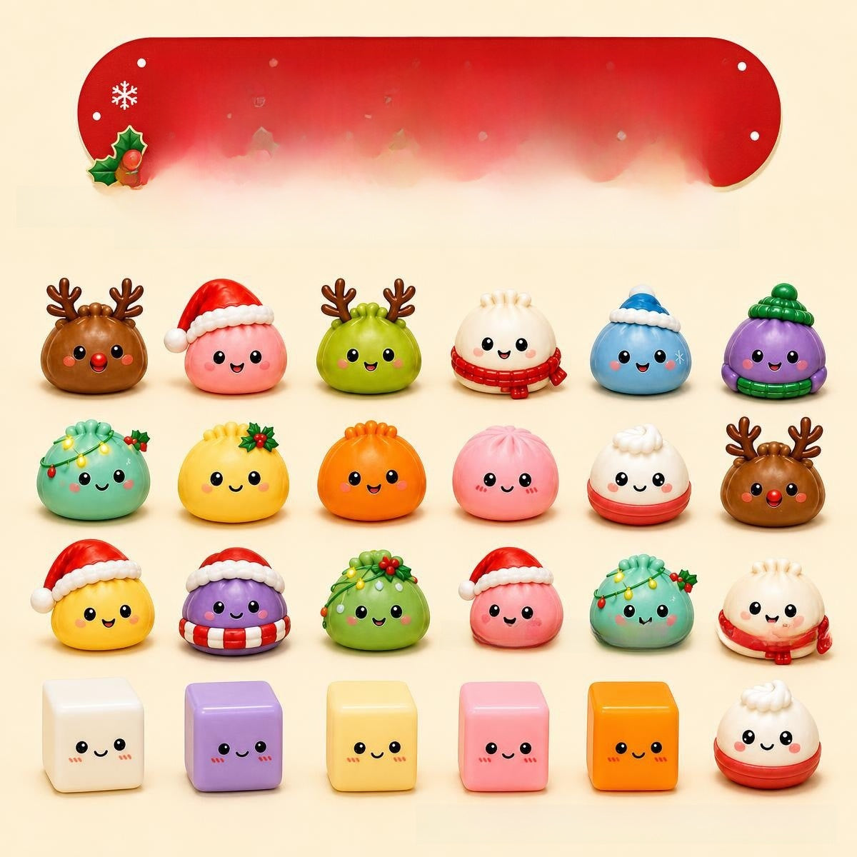 Christmas Advent Calendar Squeeze Toy