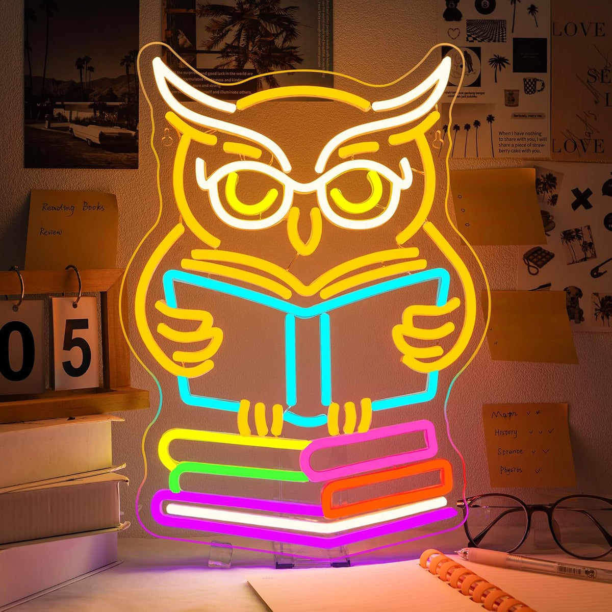 Dimmable LED Reading Neon Sign Wall Decor Light