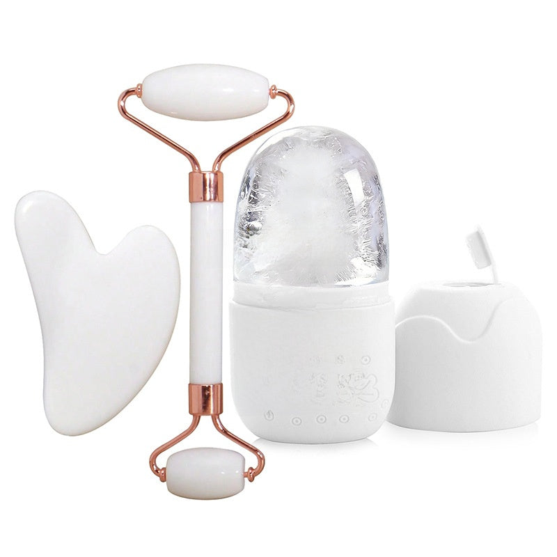 Resin roller scraper ice pack beauty set