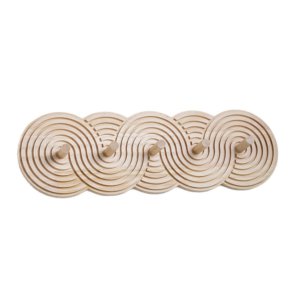 Bohemian Spiral Wood Wall Hanging Decor