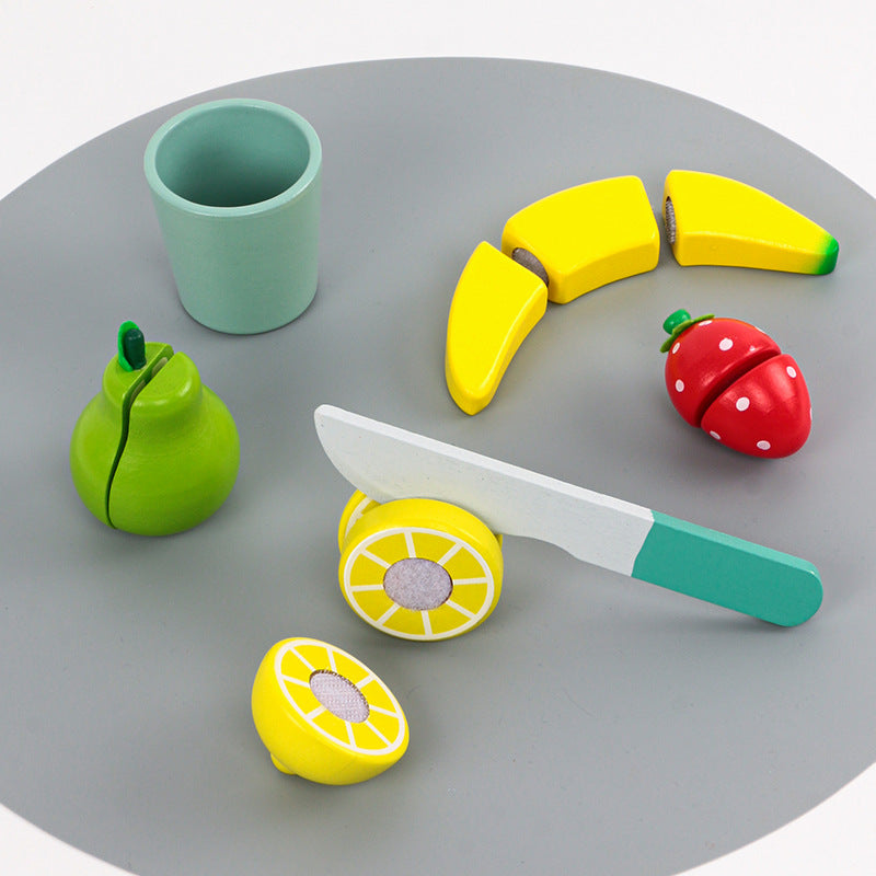 Wooden Kids Pretend Play Kitchen Set