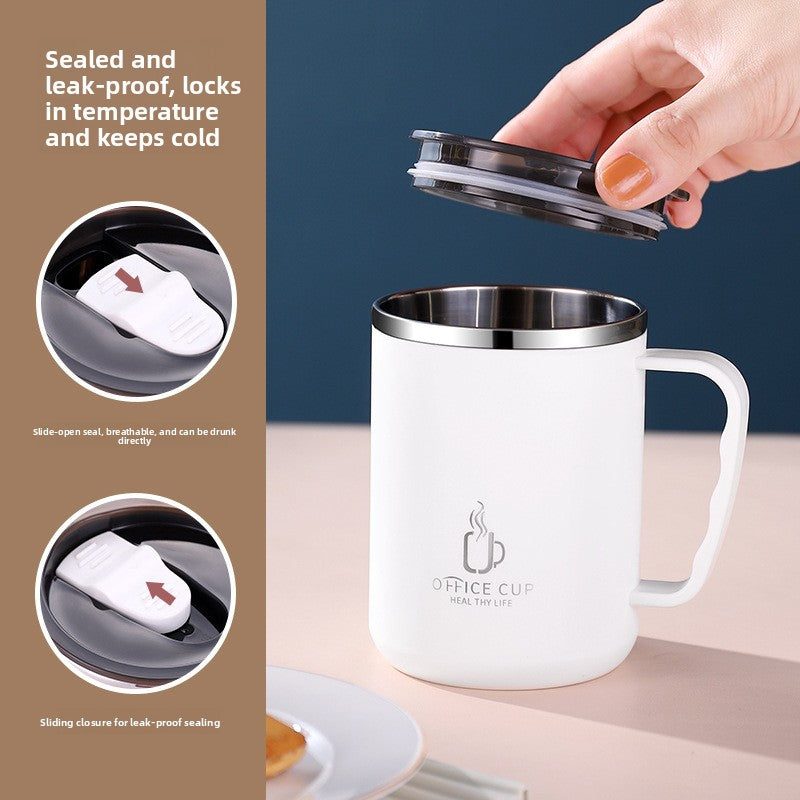 304 Stainless Steel Coffee Mug with Handle