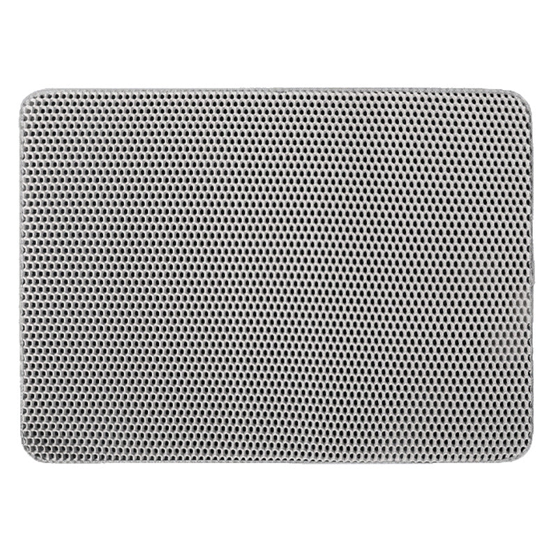 Double-layer cat litter tray mat