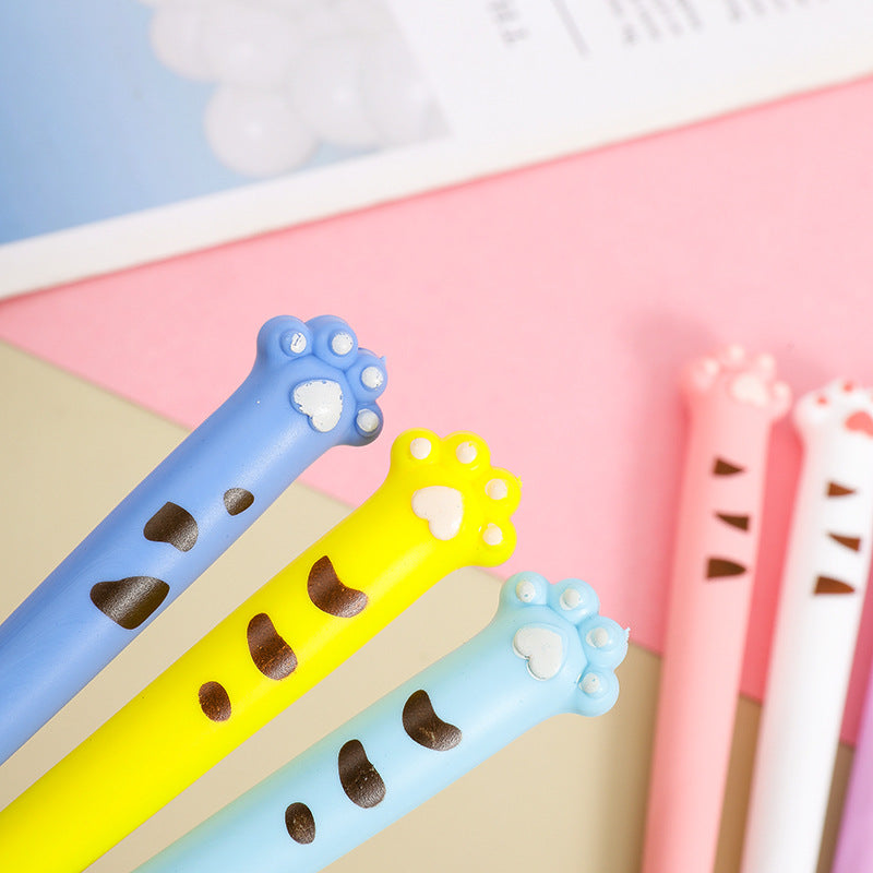 Soft Glue Cat Claw 0.5mm Gel Pen Cute Plant Design